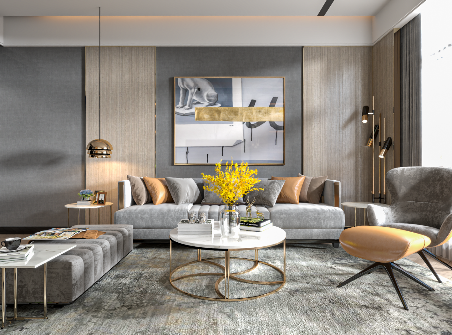 Living room 3d model - Mix style collections Vol 10