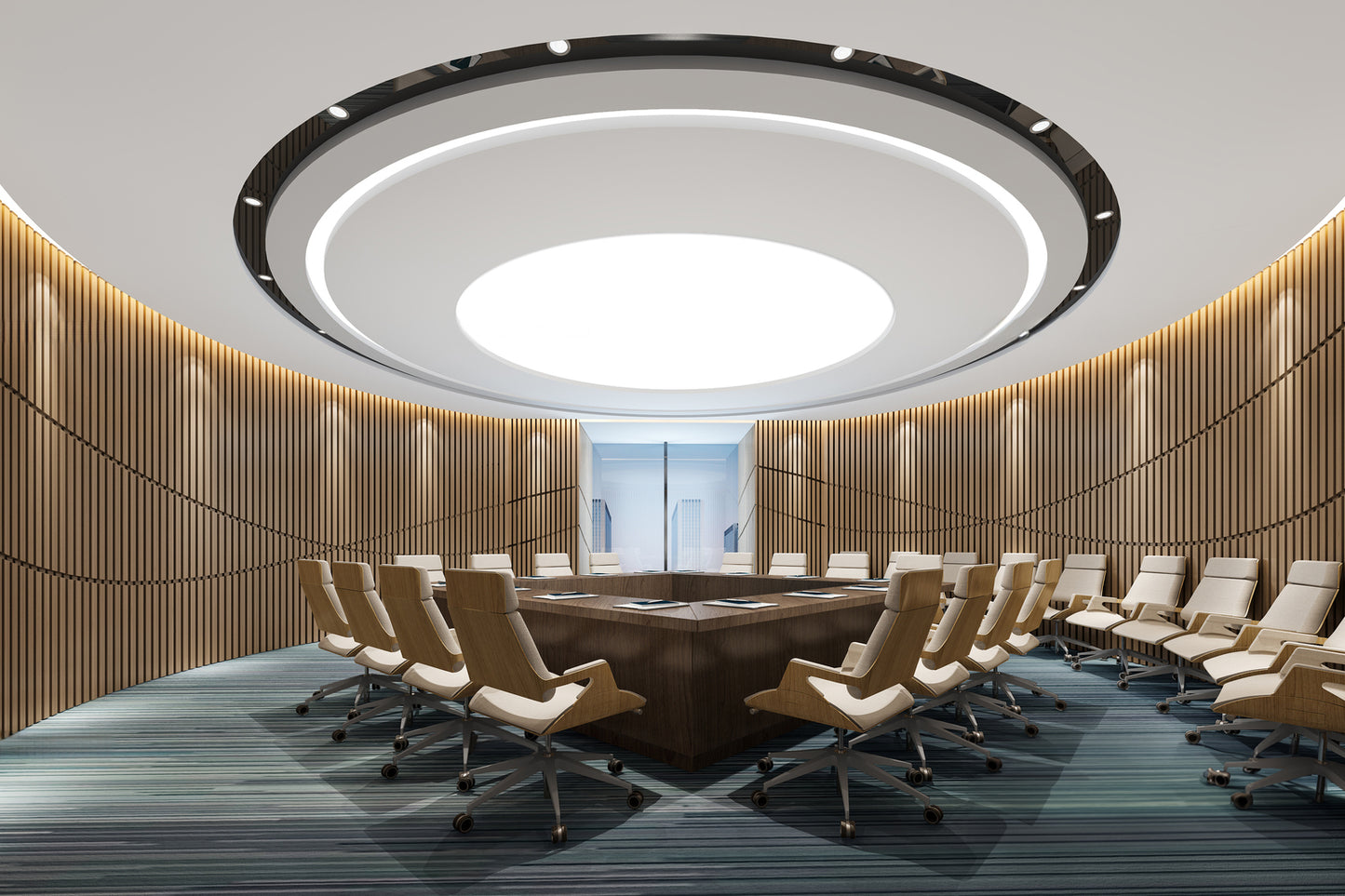 Conference room and lecture hall 3d model vol 001