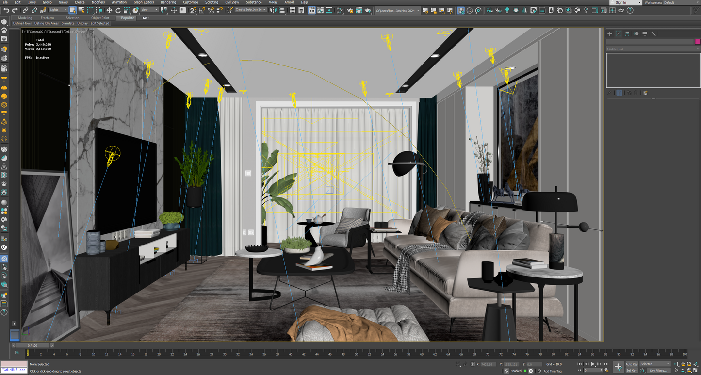 Living room 3d model - Mix style collections Vol 9