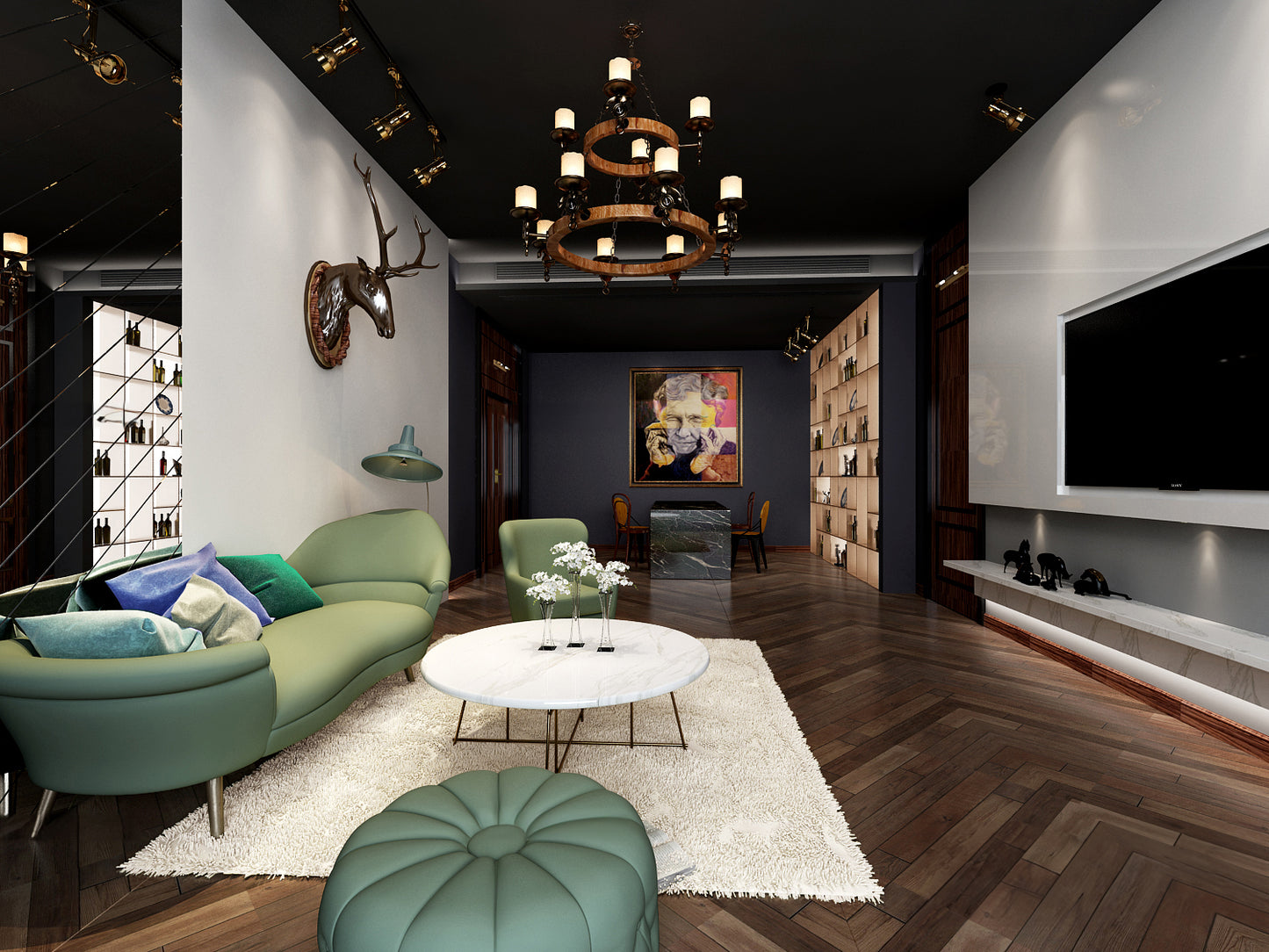 Living room 3d model - Mix style collections Vol 4