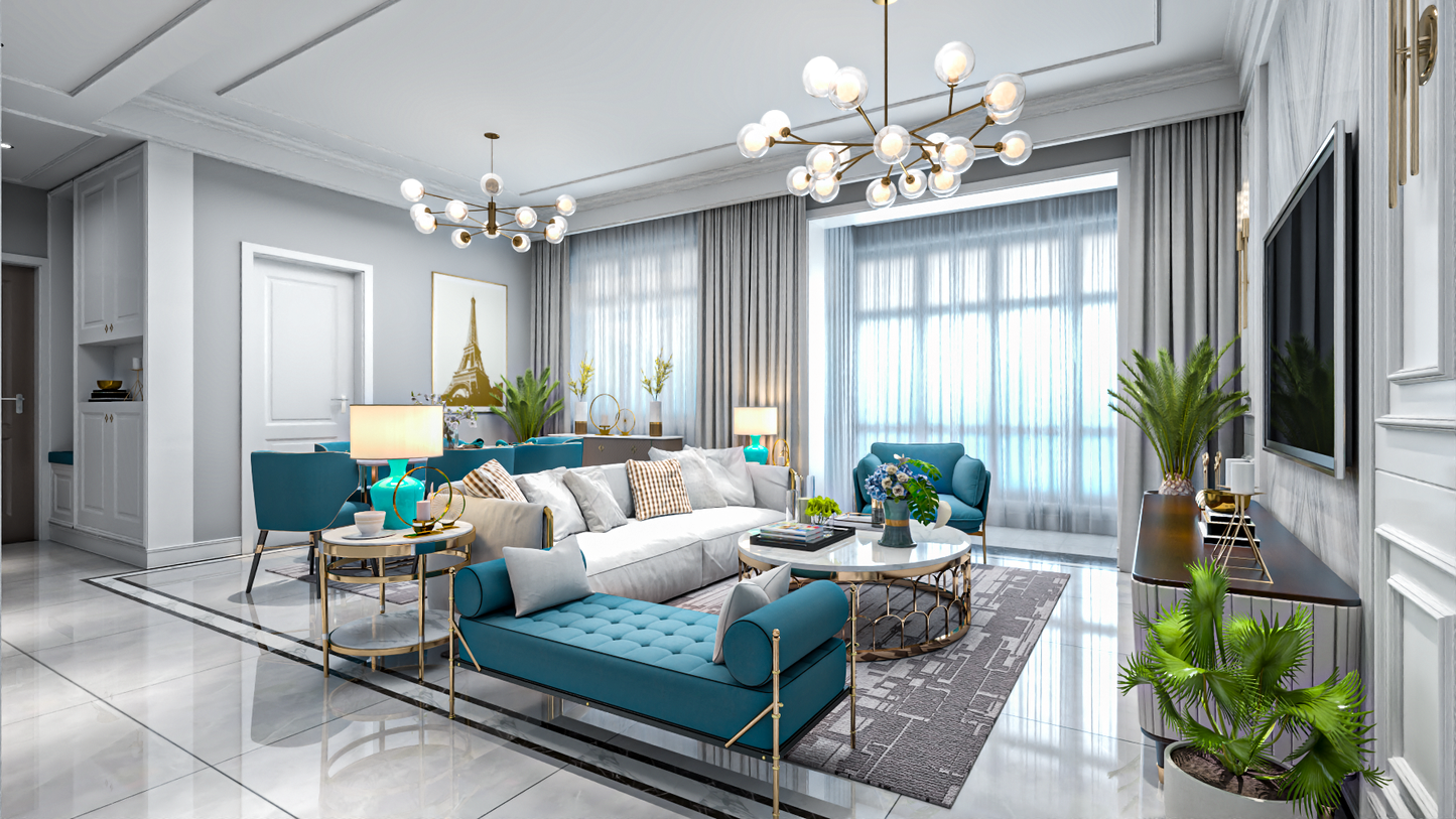 Living room 3d model - Mix style collections Vol 9