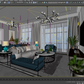 Living room 3d model - Mix style collections Vol 9