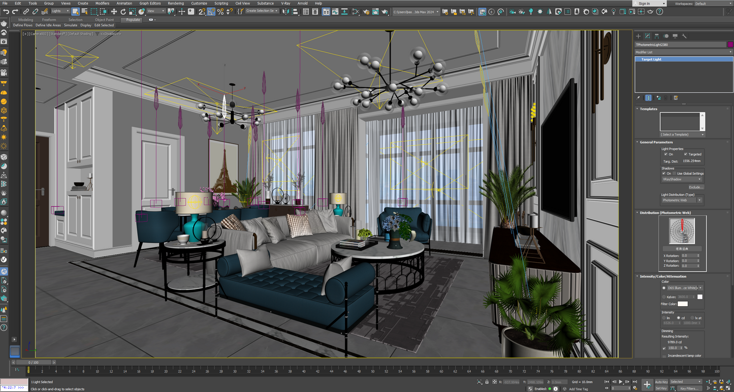 Living room 3d model - Mix style collections Vol 9