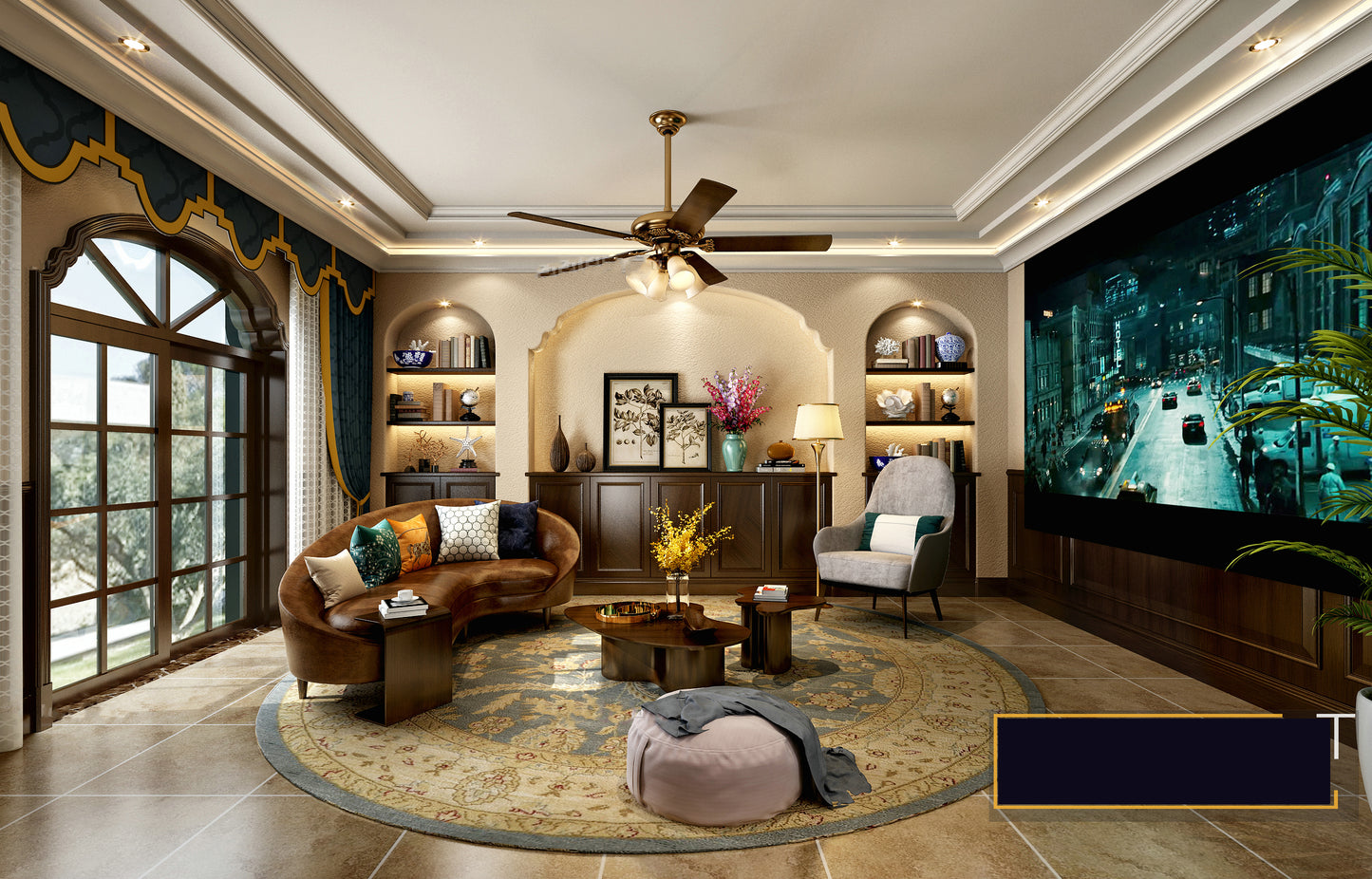 Living room 3d model - American style collections Vol 1