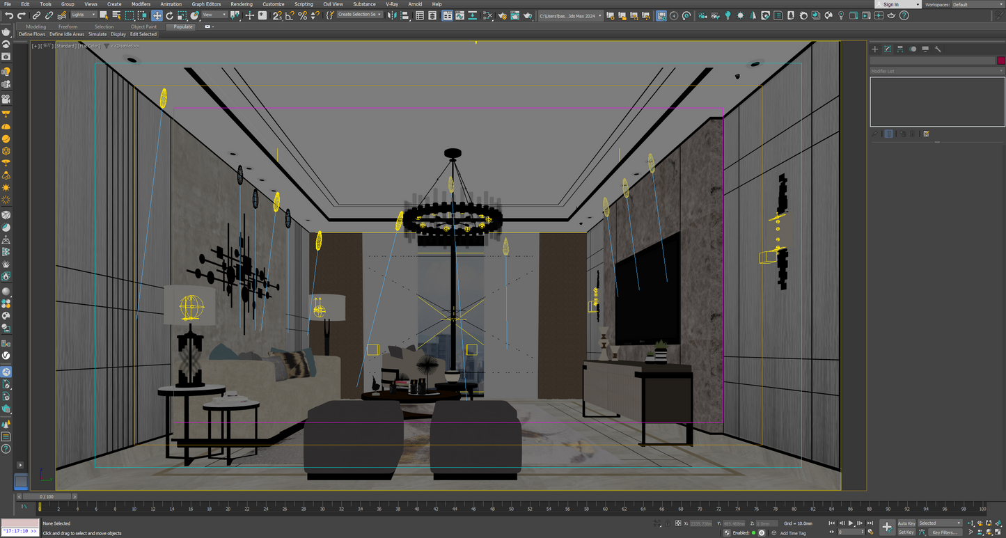 Living room 3d model - Mix style collections Vol 9