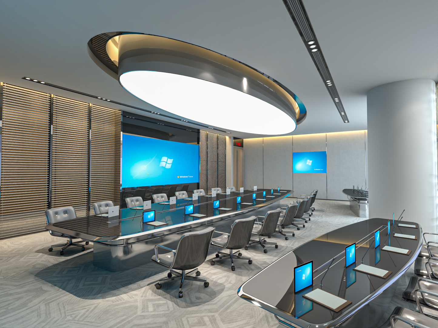 Conference room and lecture hall 3d model vol 001