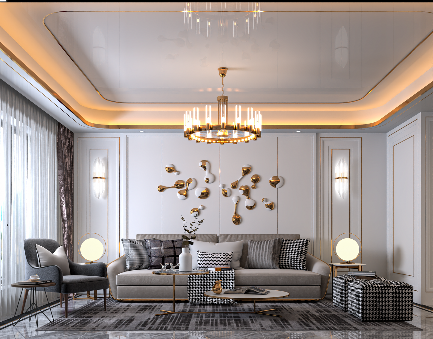 Living room 3d model - Mix style collections Vol 9