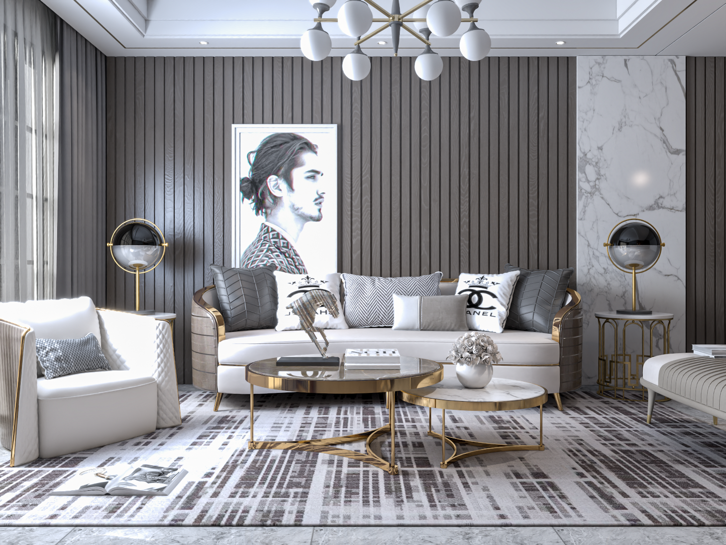 Living room 3d model - Mix style collections Vol 9