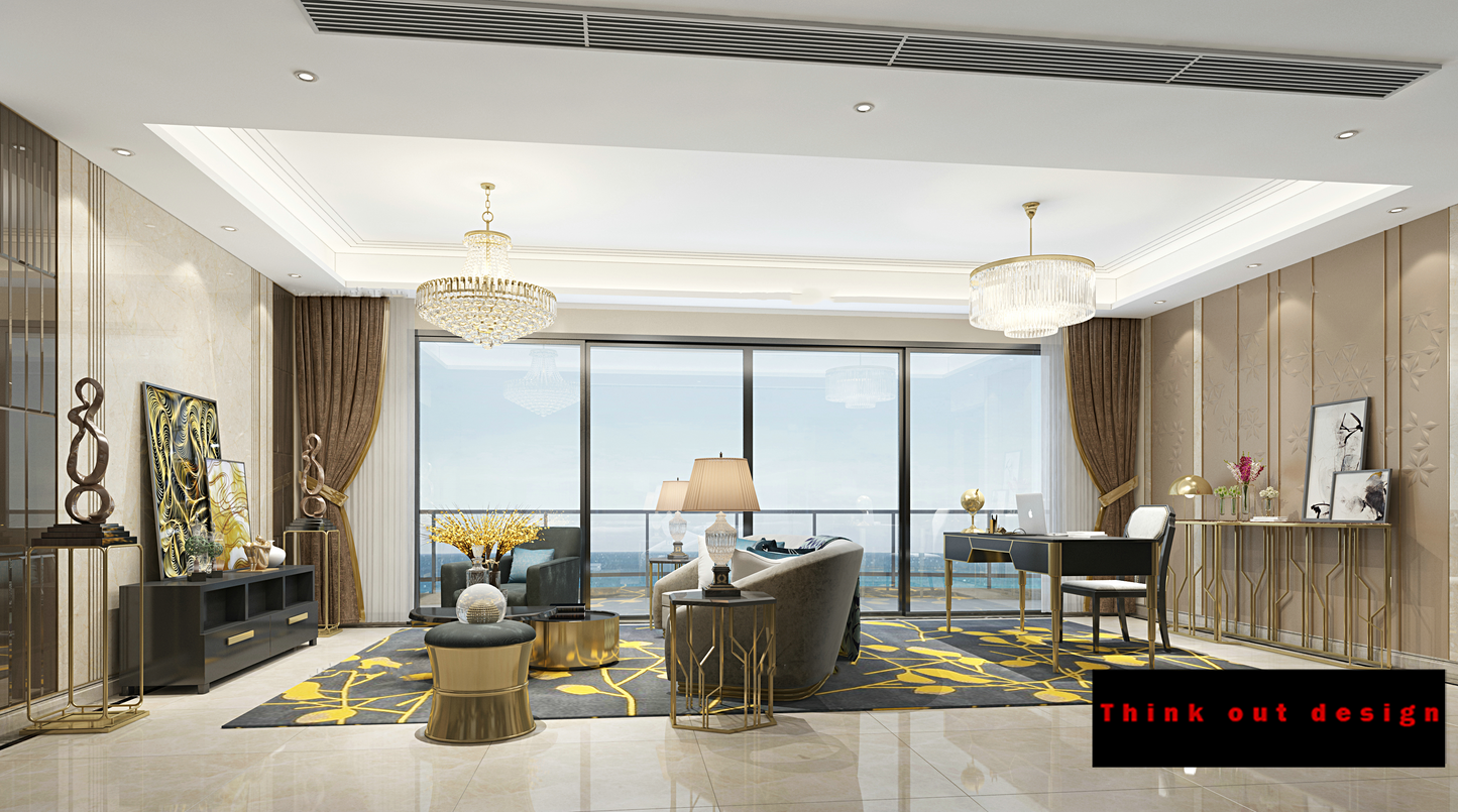 Living room 3d model - European Style collections Vol 2