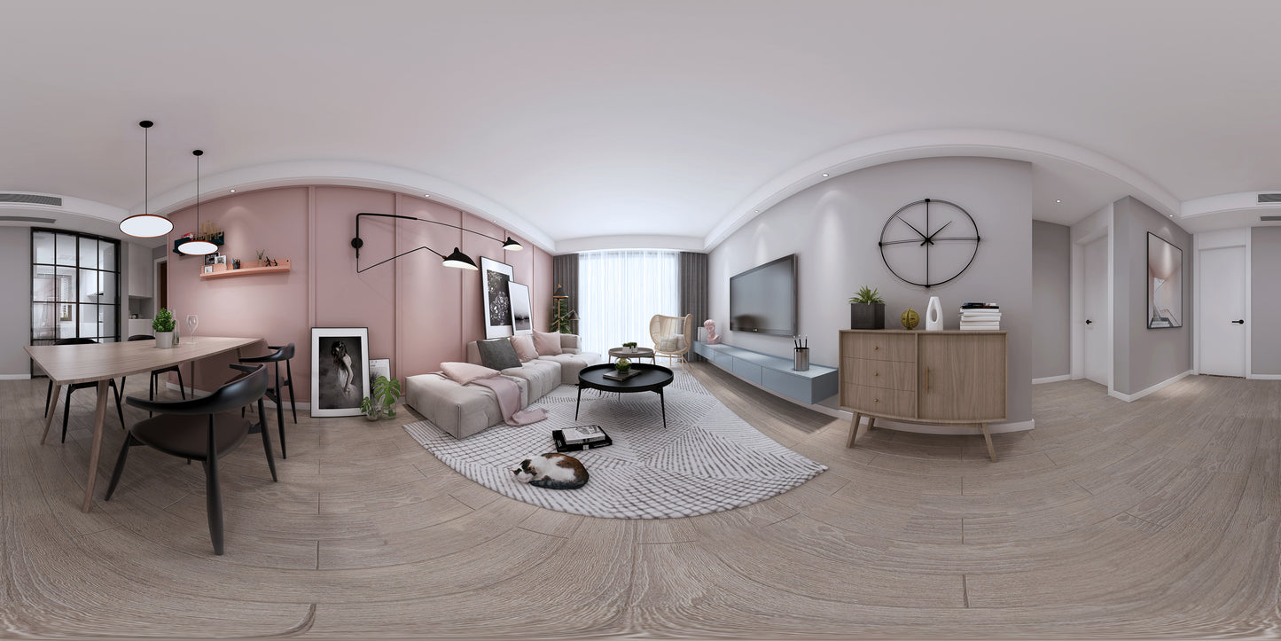 Living room 3d model - Nordic style collections Vol 3