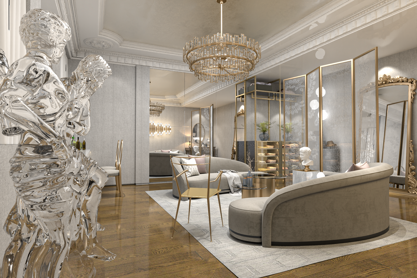 Living room 3d model - classic style collections Vol 13