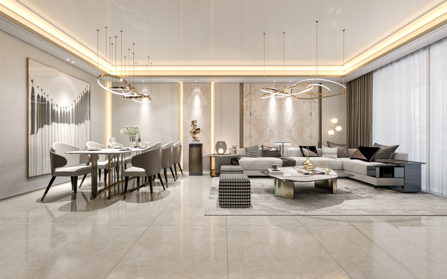 Living room 3d model - Mix style collections Vol 10