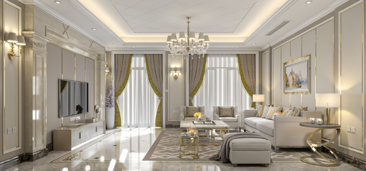 Living room Classic style 3d model 003