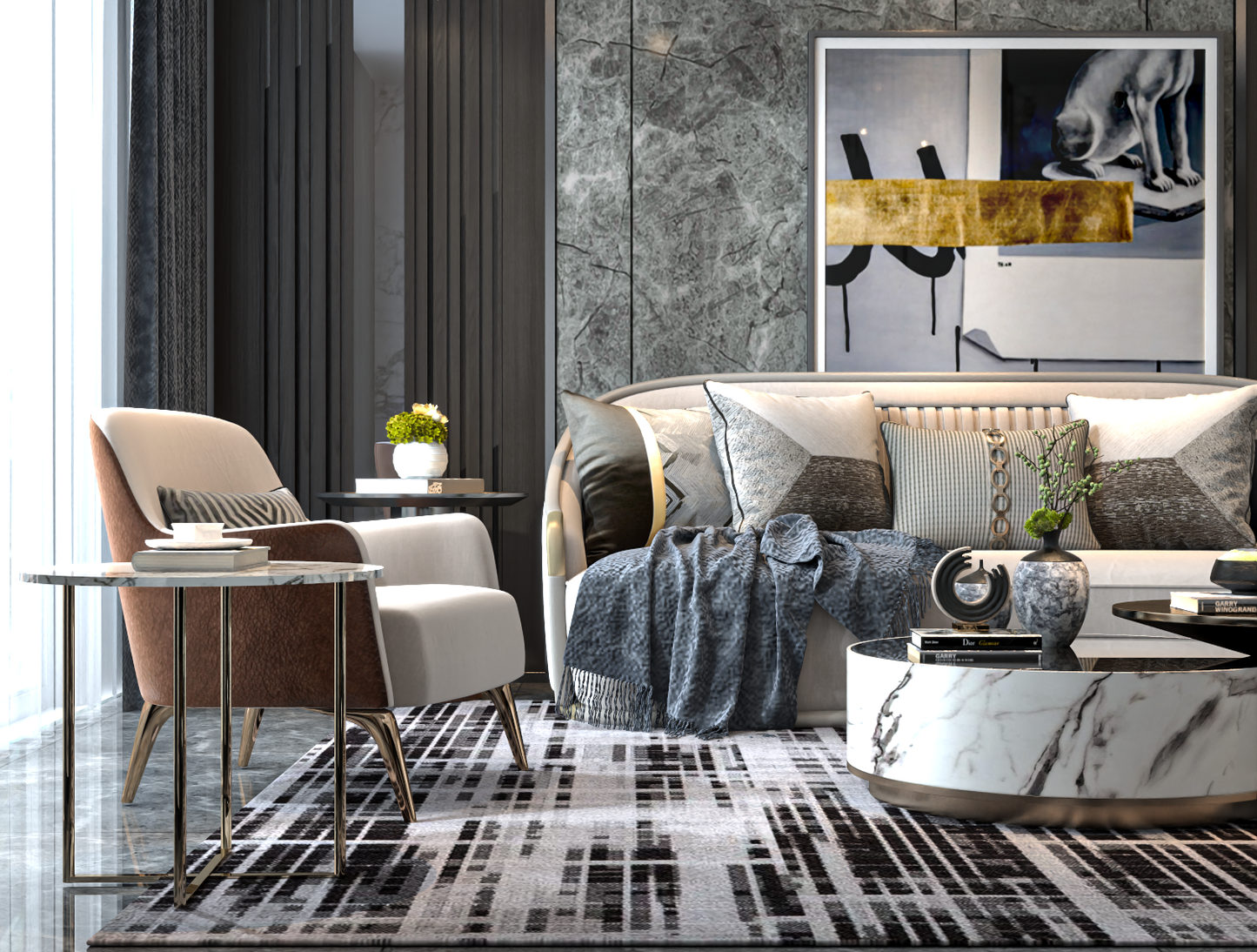 Living room 3d model - Mix style collections Vol 10