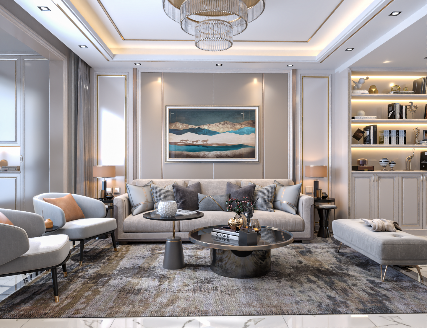 Living room 3d model - Mix style collections Vol 10