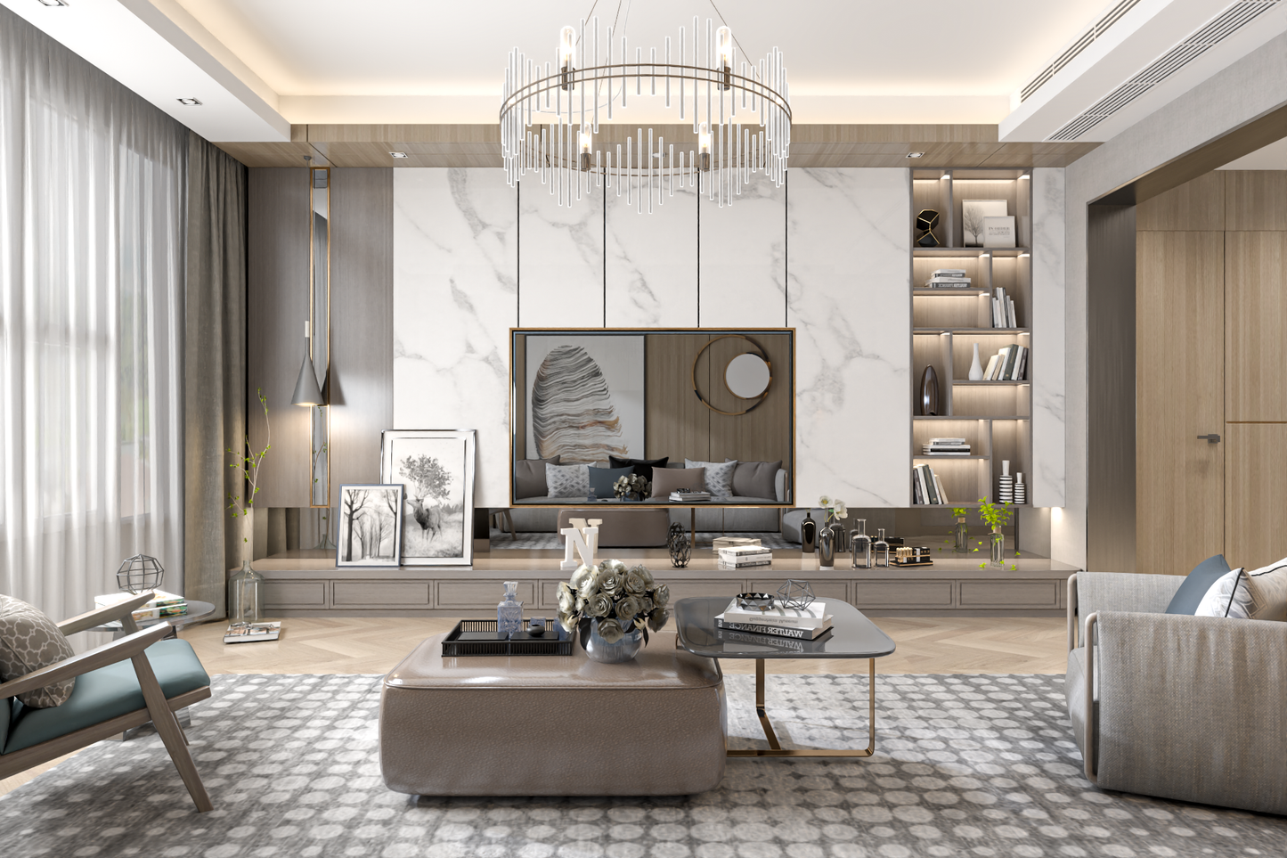 Living room 3d model - Mix style collections Vol 10