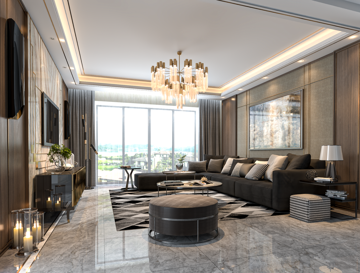 Living room 3d model - Mix style collections Vol 10