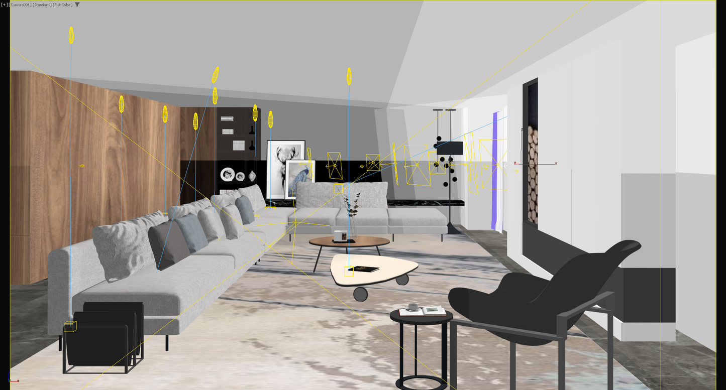 Living room 3d model - Mix style collections Vol 11