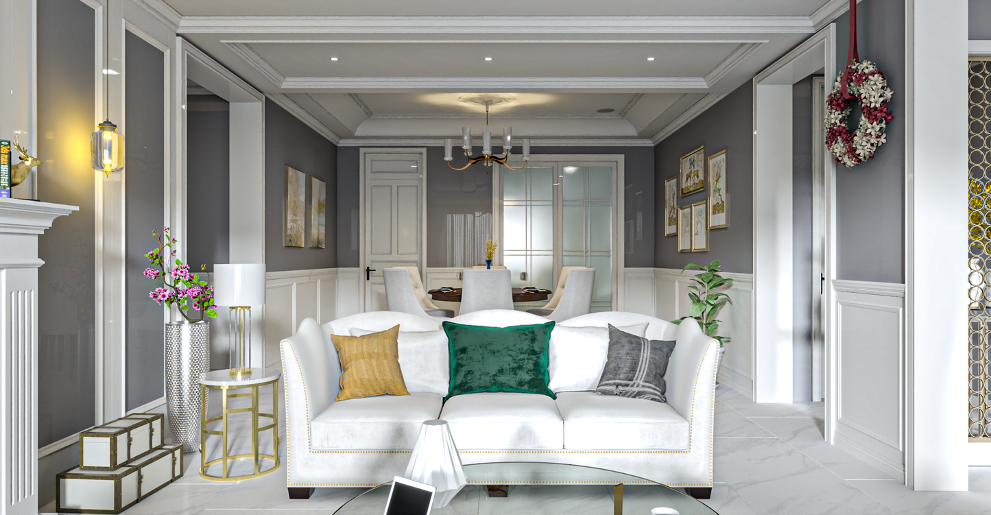 Living room 3d model - classic style collections Vol 12