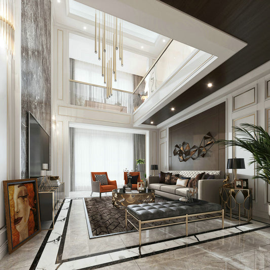 015 Living room New Classic style 3d model