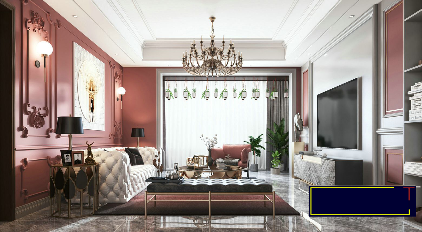 003 Living room New Classic style 3d model