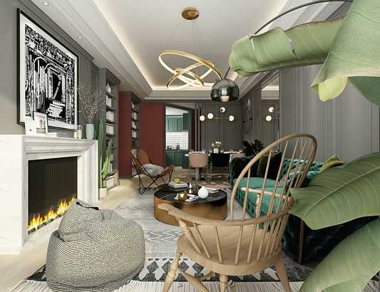 005 Living room New Classic style 3d model