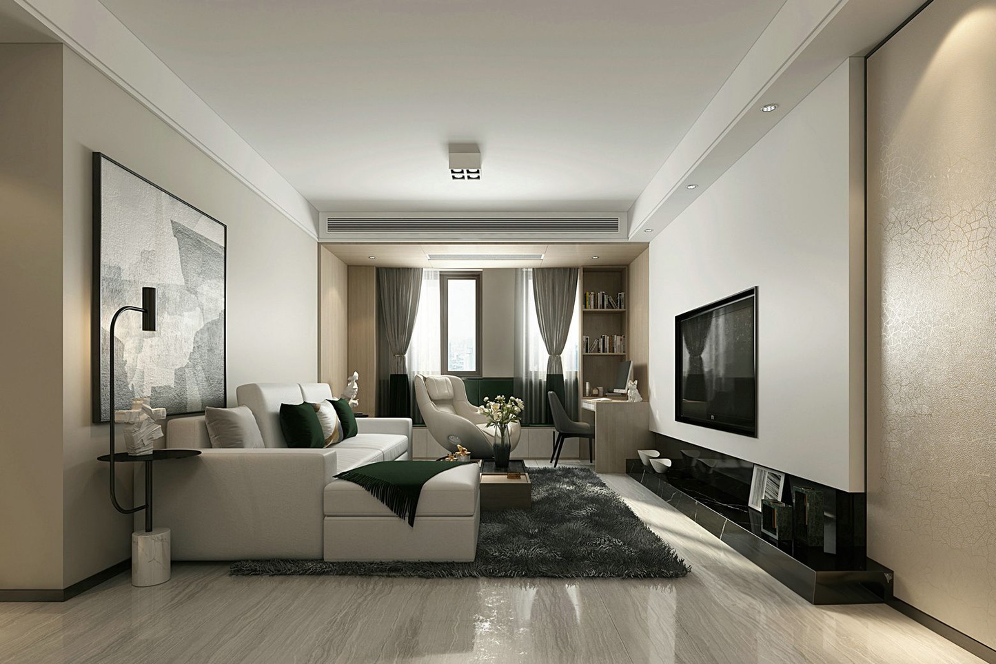 Living room 3d model - Modern style collections Vol 5