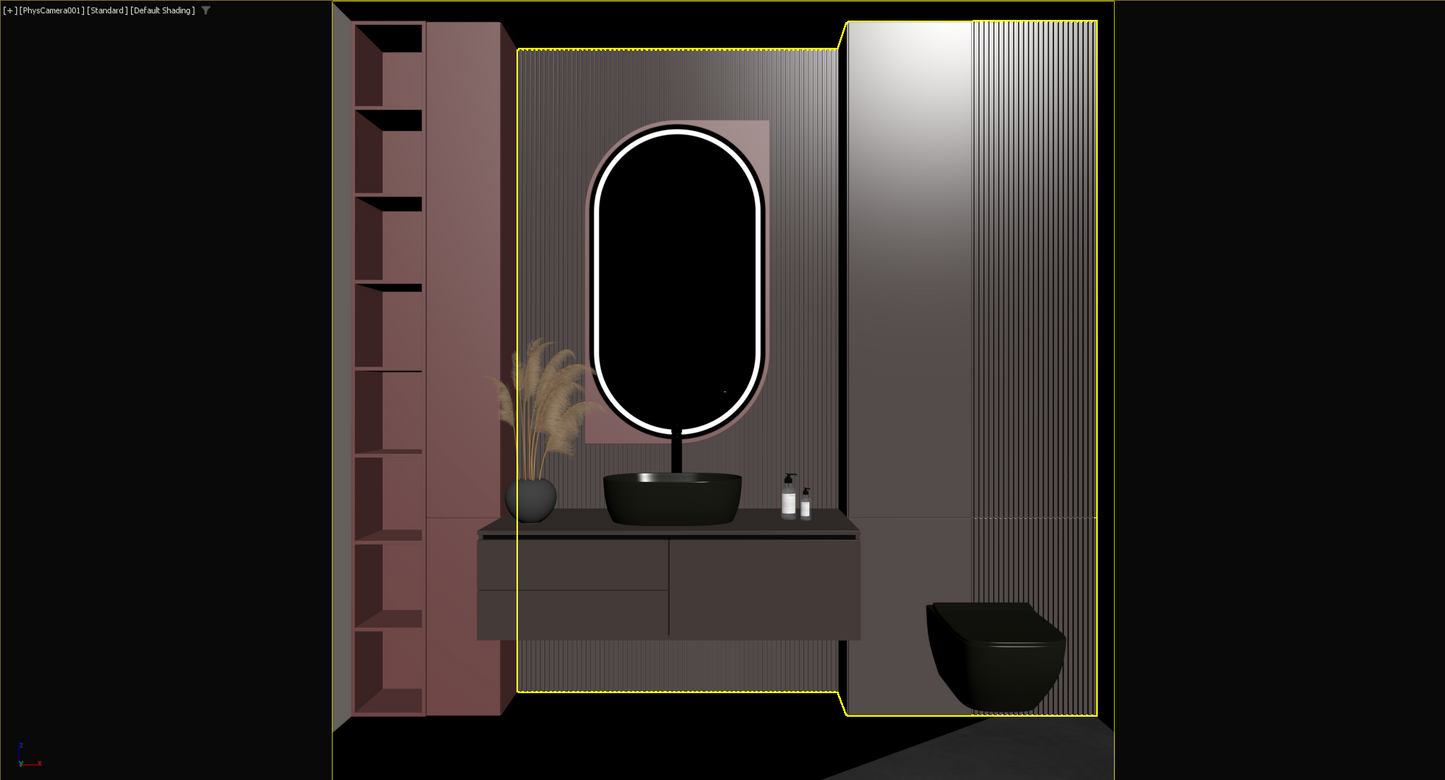 Bathroom furniture 3d model 001