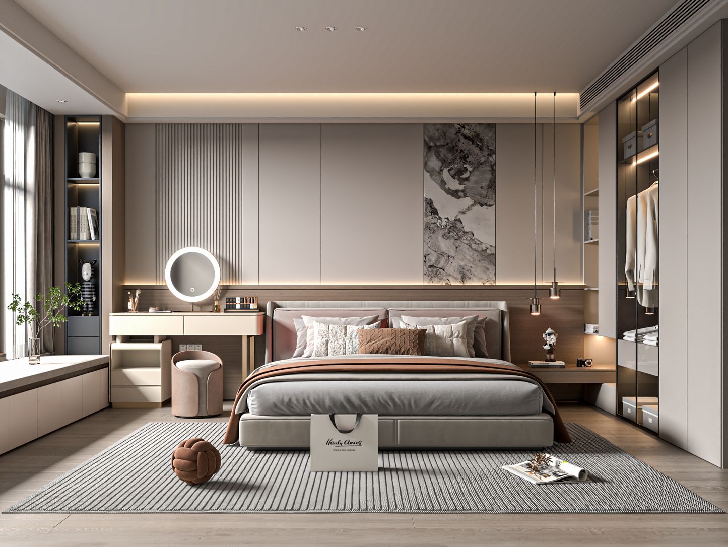 highly detailed Modern Bedroom 3d Model3d Model 005