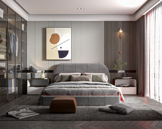 highly detailed Modern Bedroom 3d Model 14