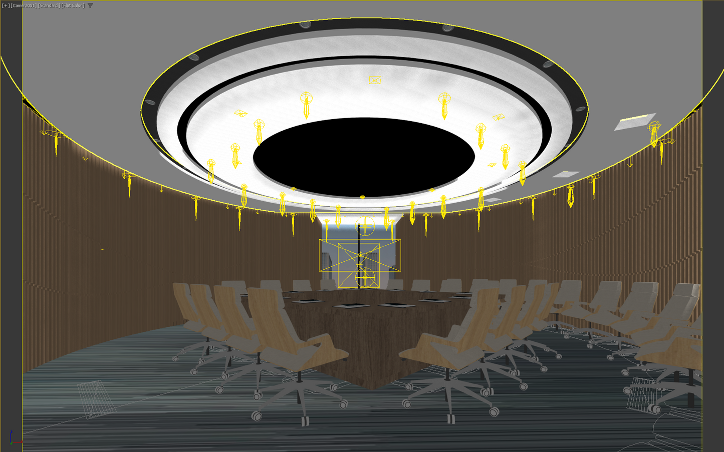 highly detailed Conference room 3d model 003-1