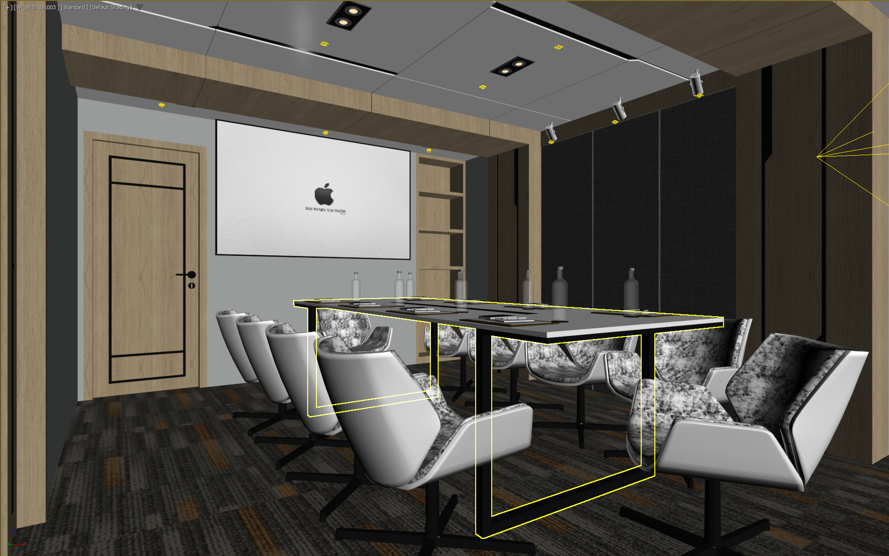 highly detailed Conference room 3d model 007-1