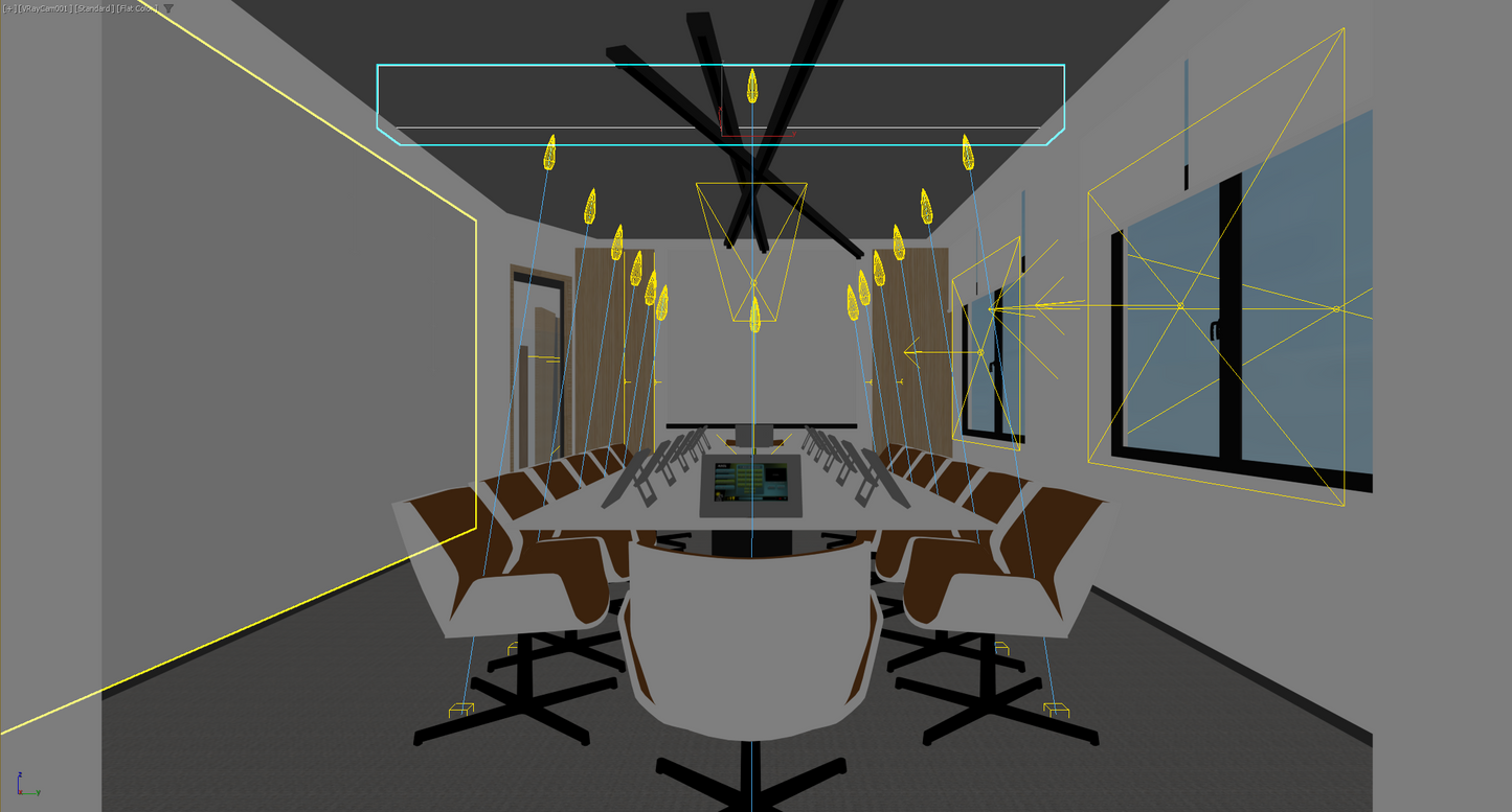 highly detailed Conference room 3d model 010-1