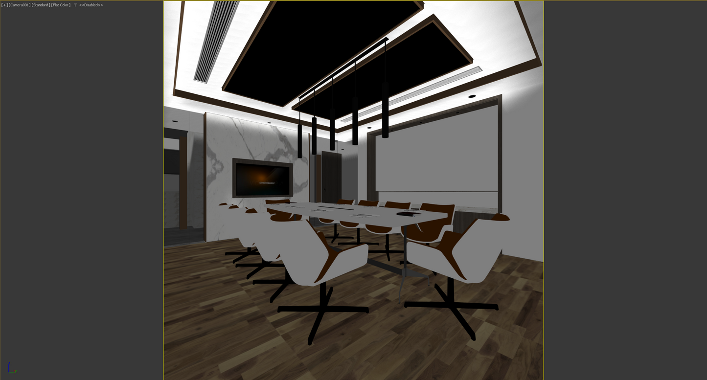 highly detailed Conference room 3d model 016-1