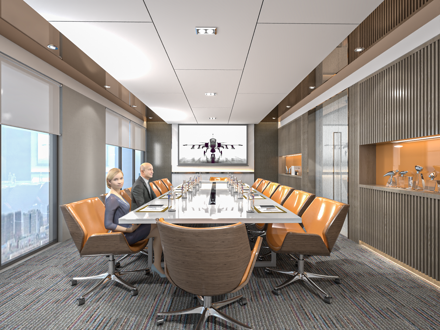 highly detailed Conference room 3d model 020