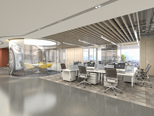 highly detailed Modern office 3d model 044