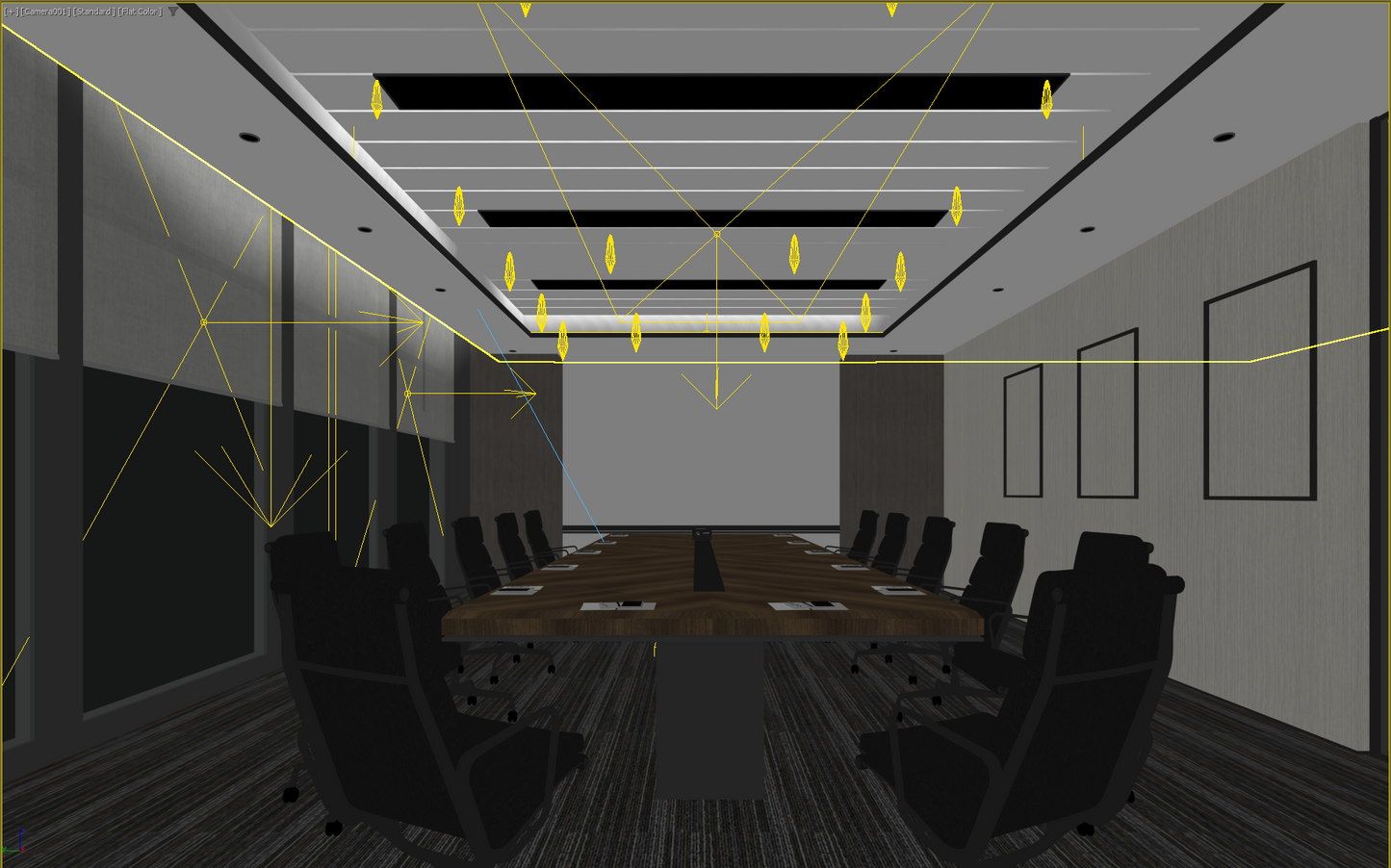 highly detailed conference room 3d model 006-1