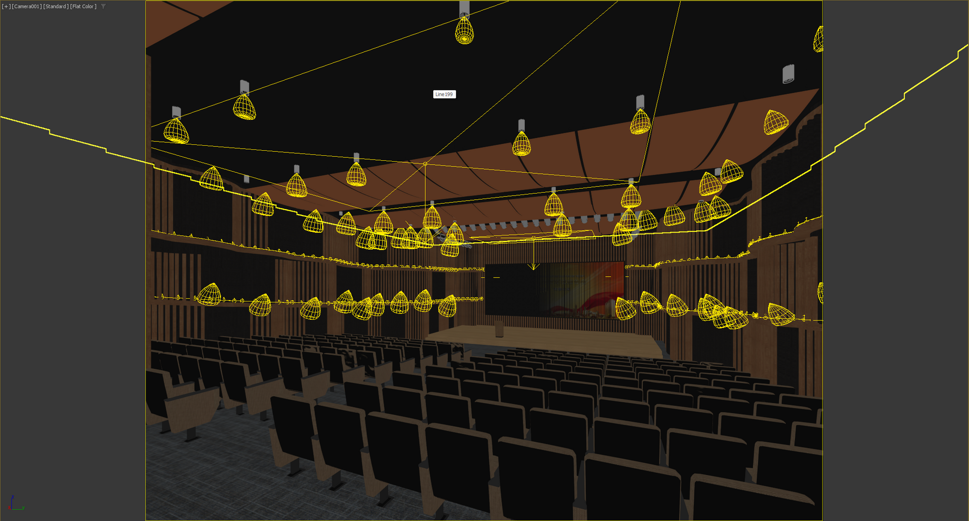 highly detailed lecture hall 3d model 003-1