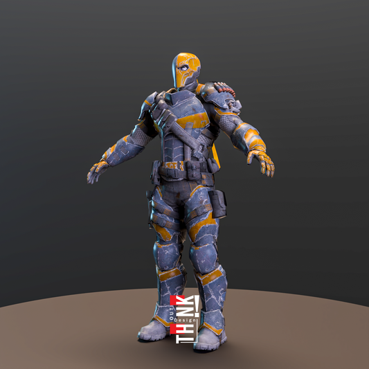 High-Quality 3D model of DEATHSTROKE, accurate details