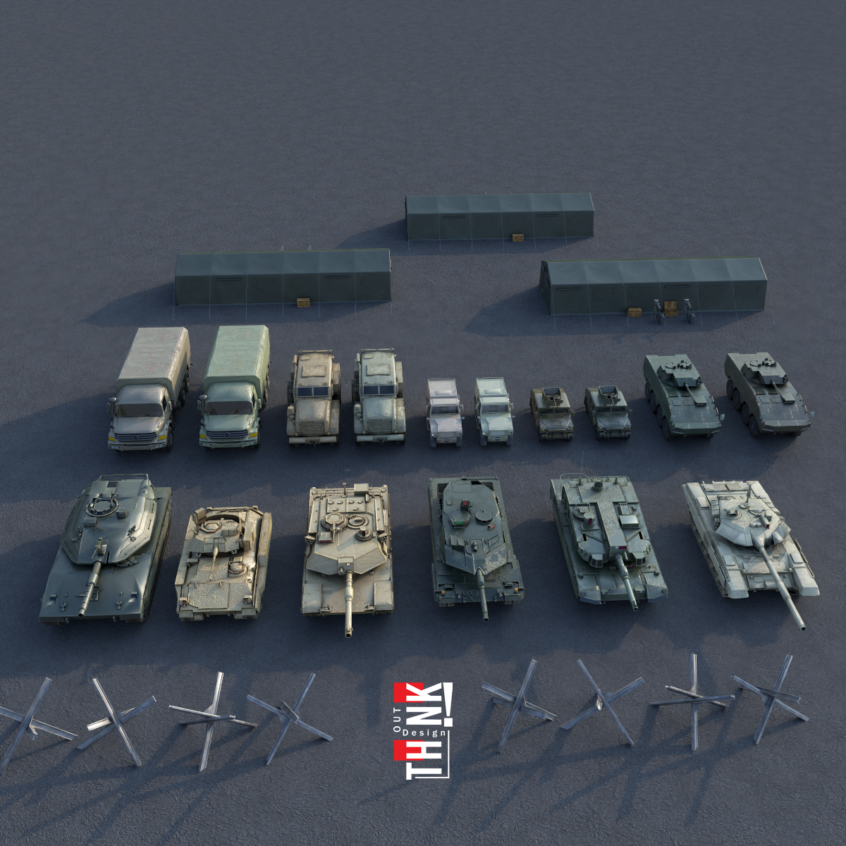 3D models of Military Vehicles