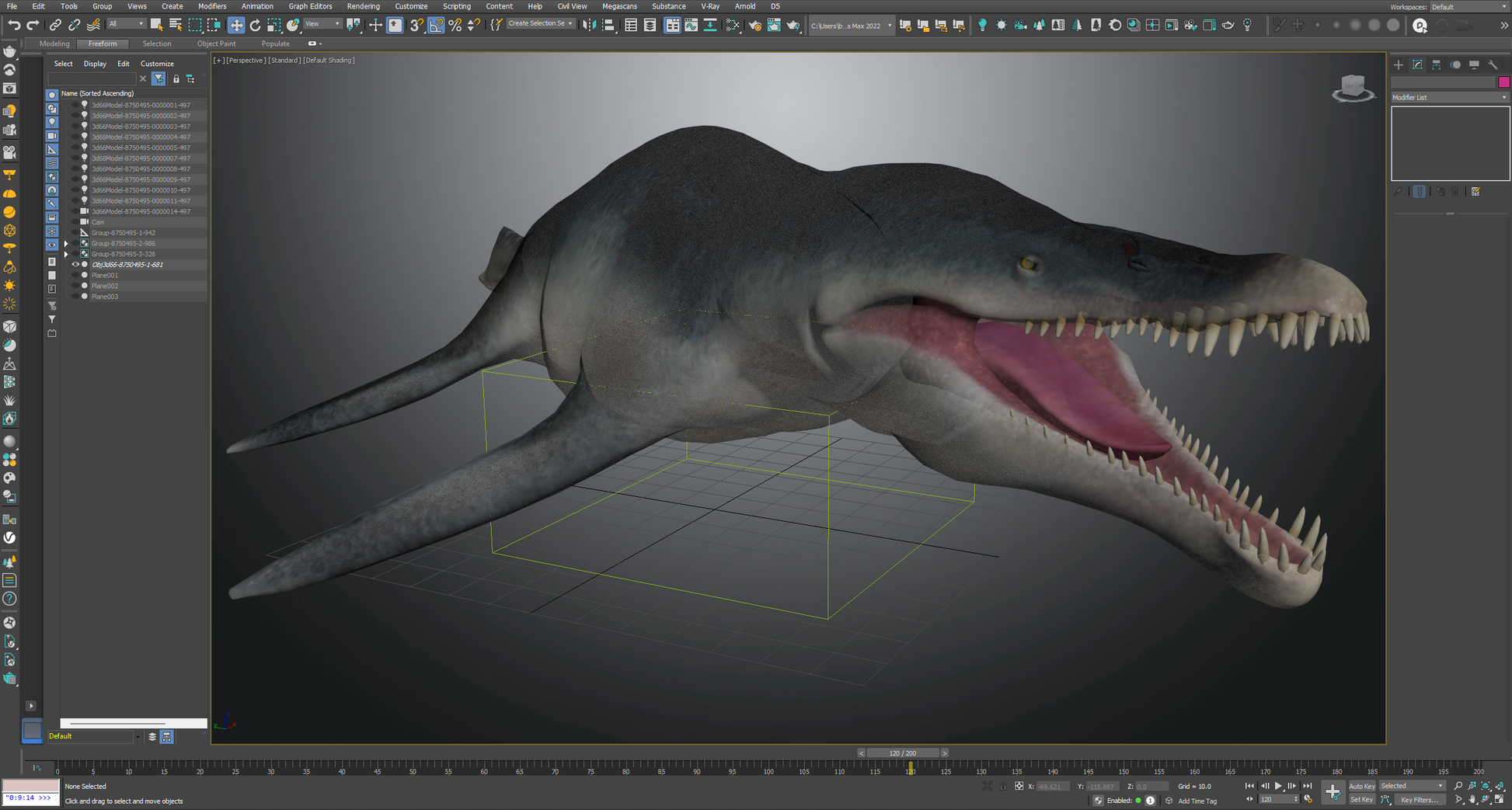 Mosasaurus 3D Model