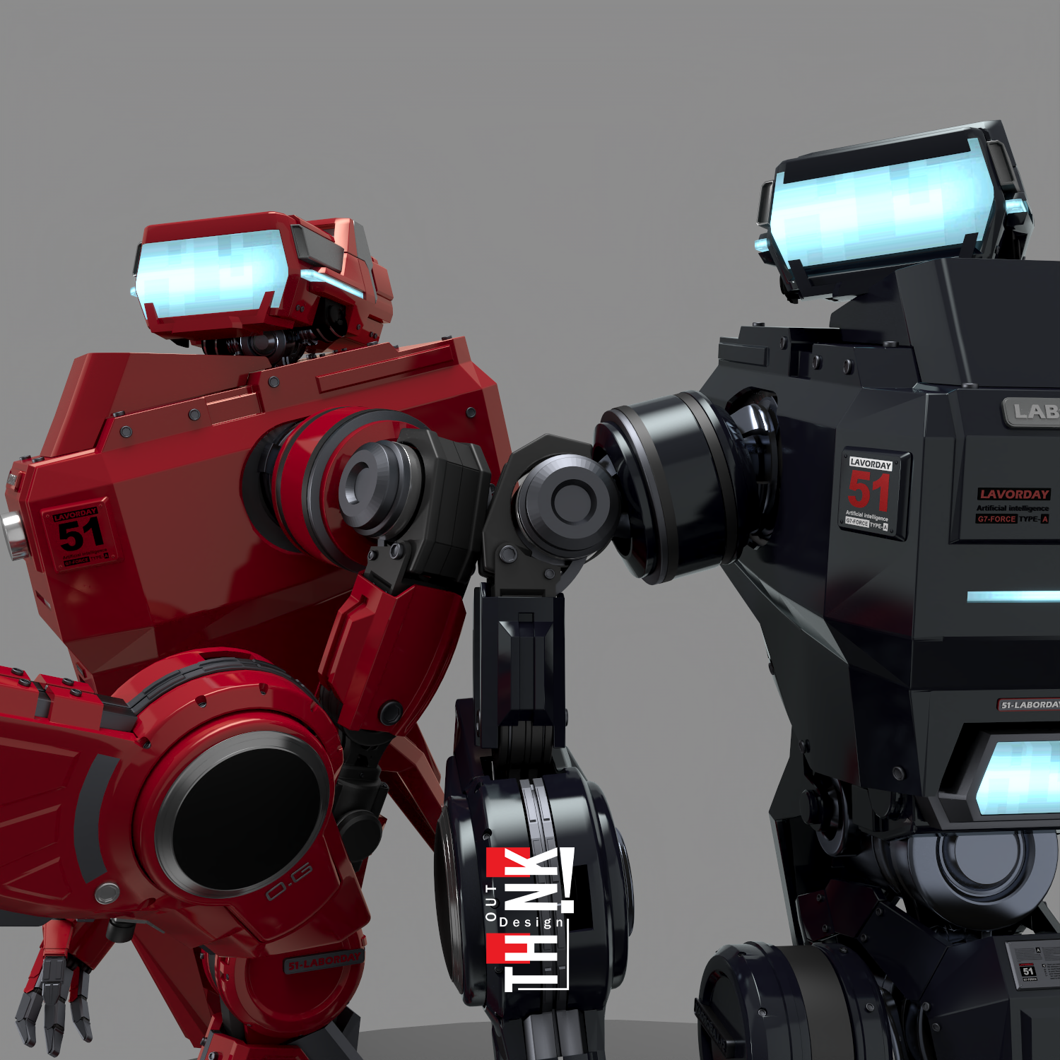 High-Quality 3D model of Robot, with accurate details